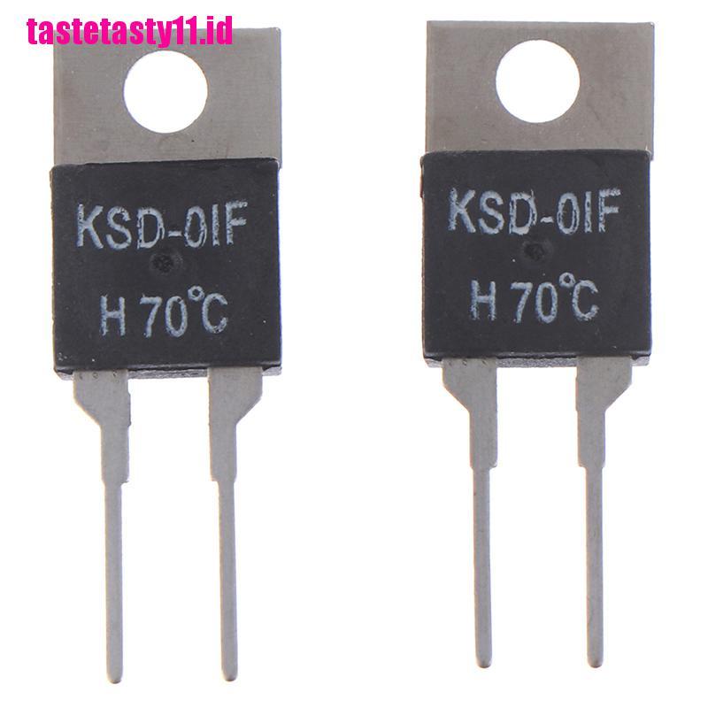 【TTID】2Pcs  Normally Open Thermal Switch Temperature Sensor Thermostat KSD-01F