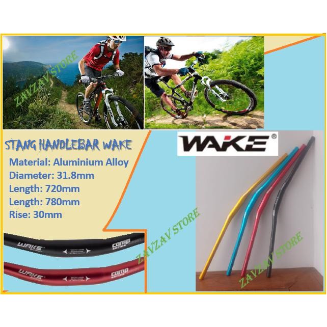 STANG WAKE HANDLEBAR Sepeda Gunung MTB Aluminium Alloy 720 780 STANG SEPEDA ALUMUNIUM ALLOY WAKE 780