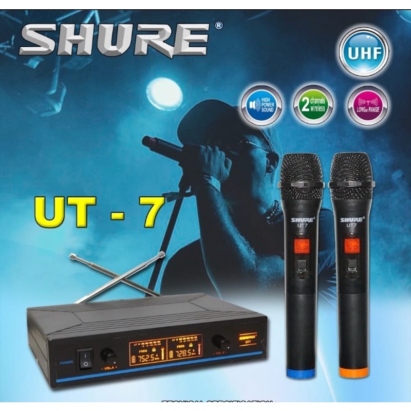 mic microphone wireless uhf 2 mic handheld