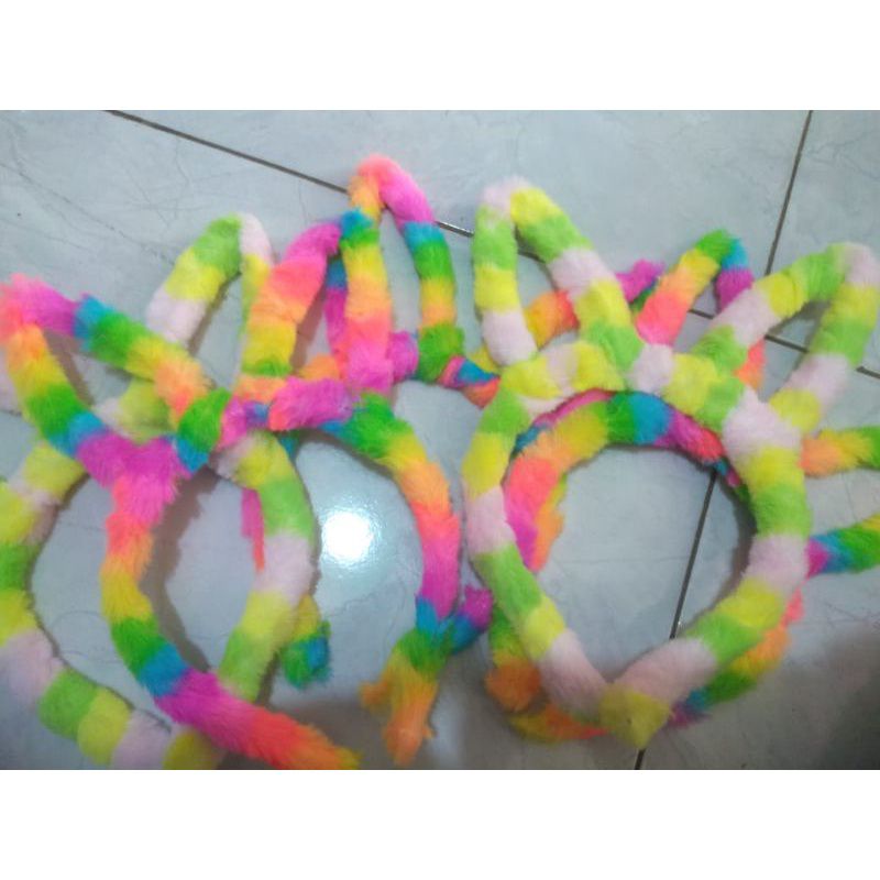 bando kelinci pelangi/bando kawat lentur/bando lucu