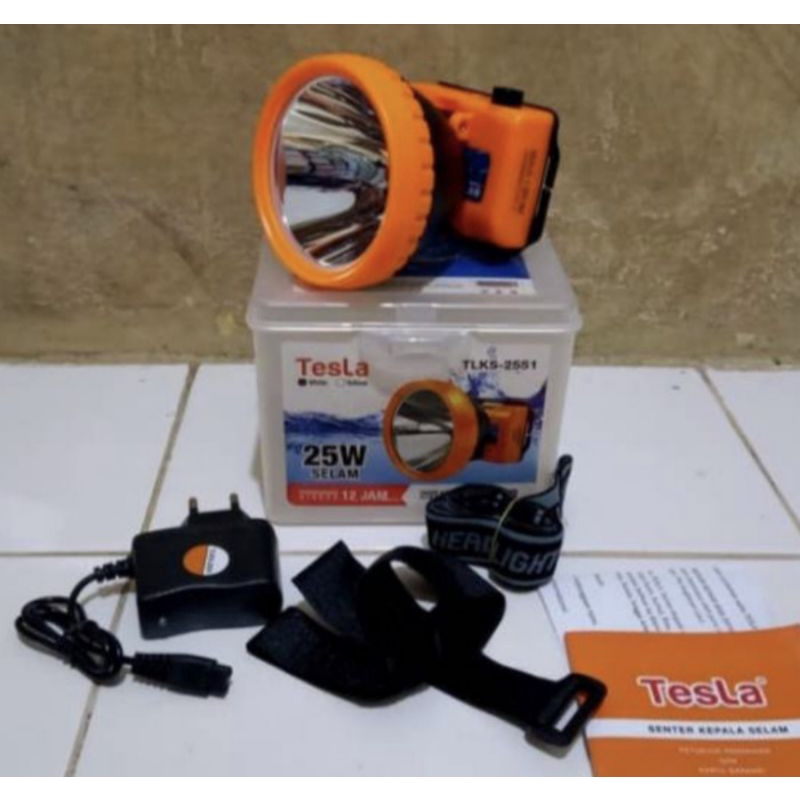 Senter kepala Selam Tesla TLKS-2551/ Headlamp Tesla 25 watt