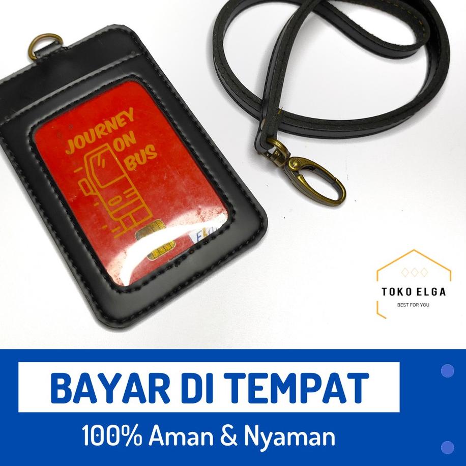 

[⚡COD⚡]Id Card Kulit Name Tag Kulit Card Holder Termurah