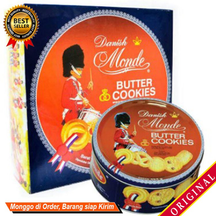 

Jajanan Kue Lebaran kue kering MONDE BUTTER COOKIES Kaleng 454gr