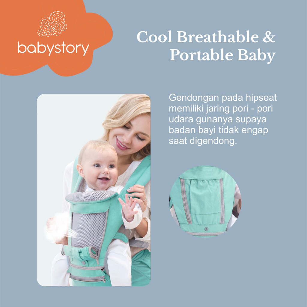 Original Hipseat Aeibao 11 in 1 multifunction 6612 Aiebao hipseat gendongan bayi baby carrier