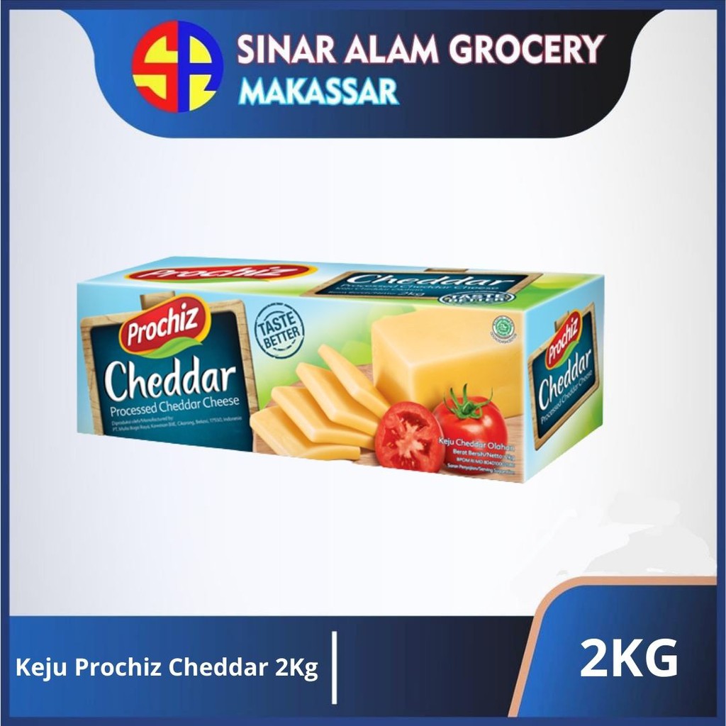 Jual Keju Cheddar Prochiz 2 Kg | Shopee Indonesia