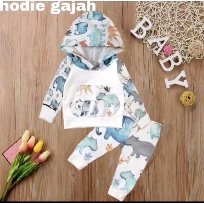 SETELAN SWEATER HODDIE 1-5 TAHUN GROSIR