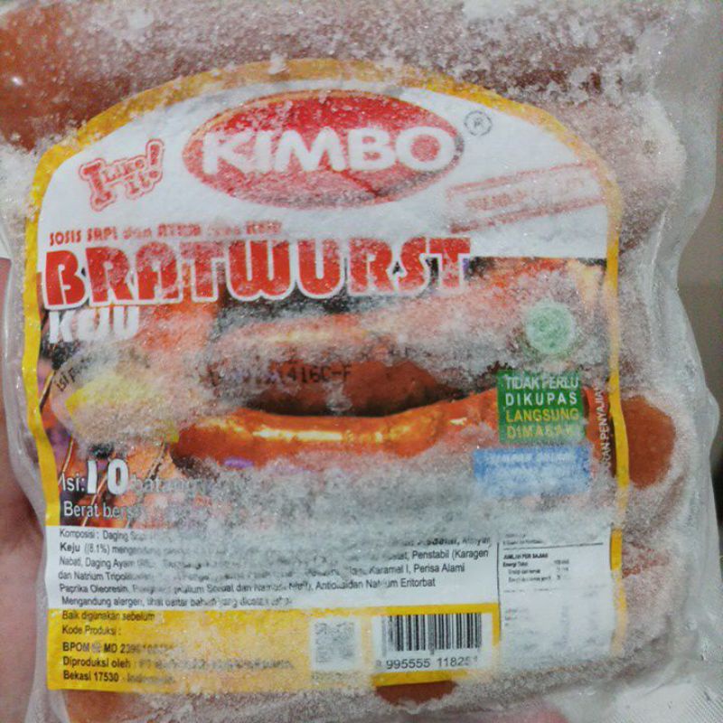 

Sosis Kimbo Bratwurst Keju 500gr