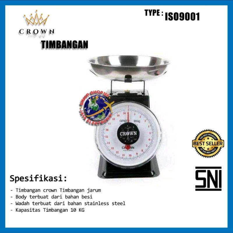 Timbangan Serbaguna Crown Kapasitas 20 KG