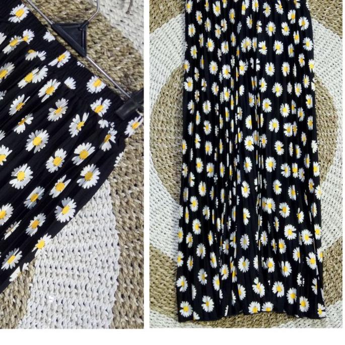 ○ ROK DAISY PLISKET MOTIF BUNGA / ROK PLISKET MOTIF POLKADOT / ROK DAISY JUMBO / ROK DAISY MOTIF MEL