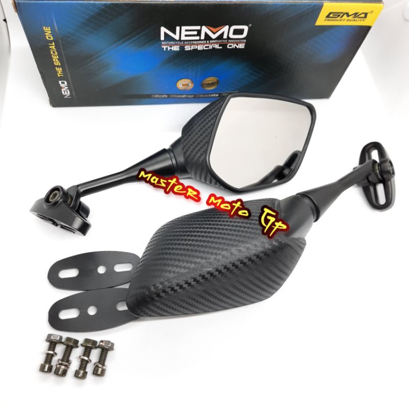 Spion R25 Nemo carbon pendek Spion carbon R25,R15,Nmax,Pcx,Xmax,Lexi Original Nemo