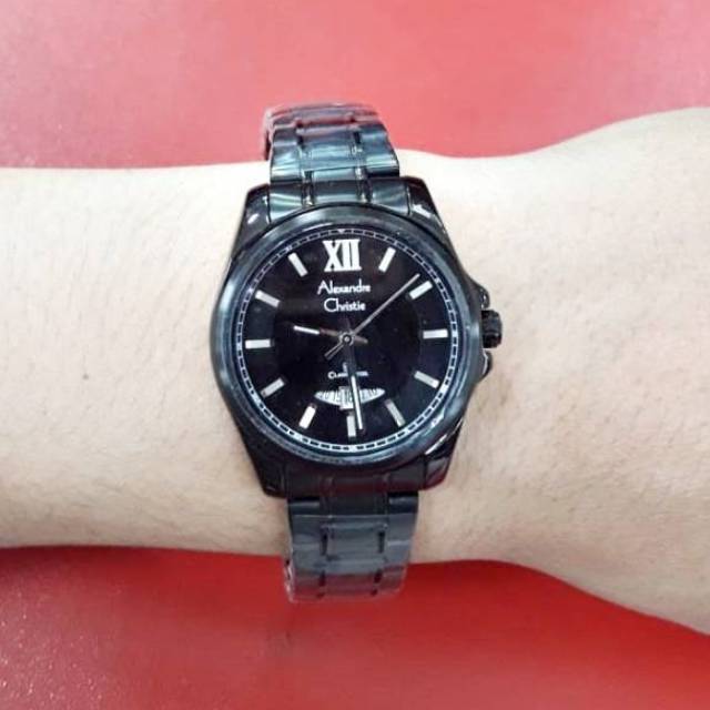 JAM TANGAN WANITA ALEXANDRE CHRISTIE AC8473 FULL BLACK