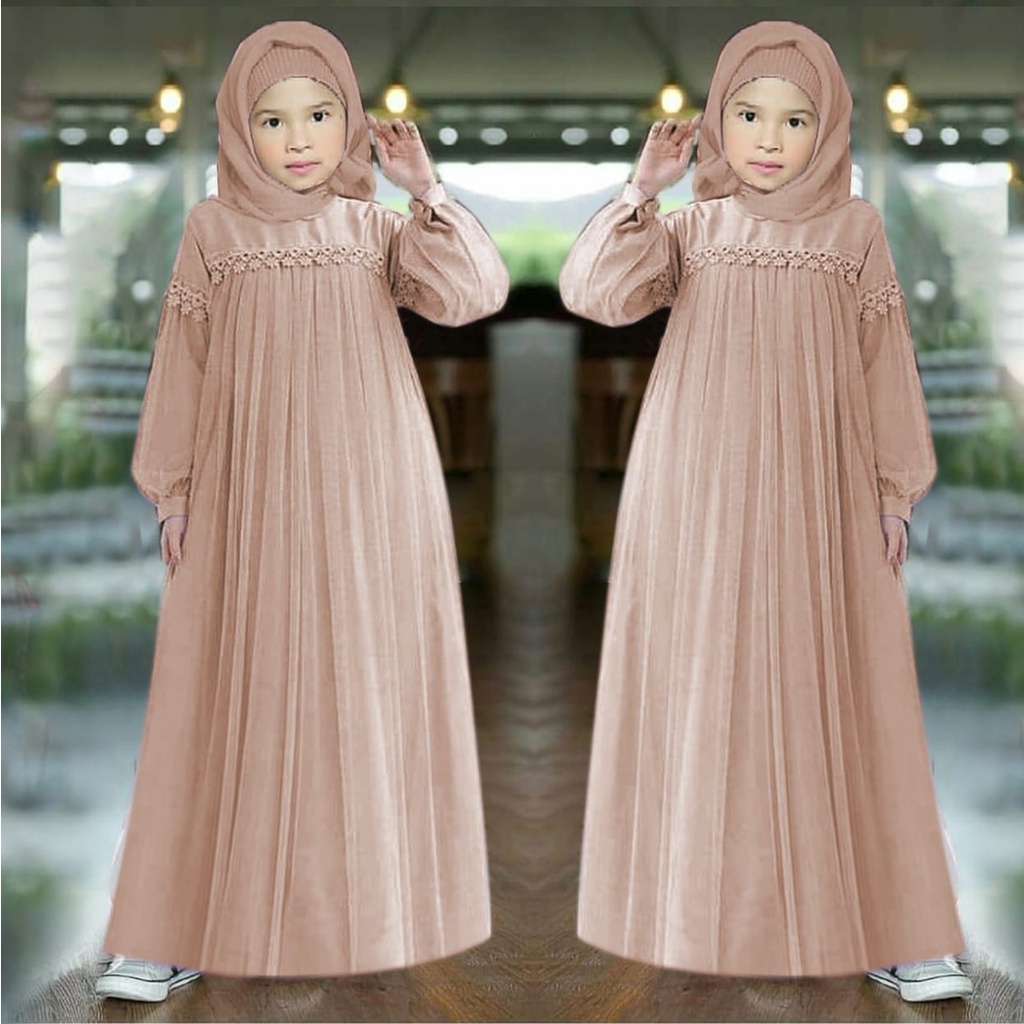 XC - Maxi Nuraini / Couple Nuraini / Maxi ZOYA / Dress Maxi Tile / Gamis Muslim Terbaru