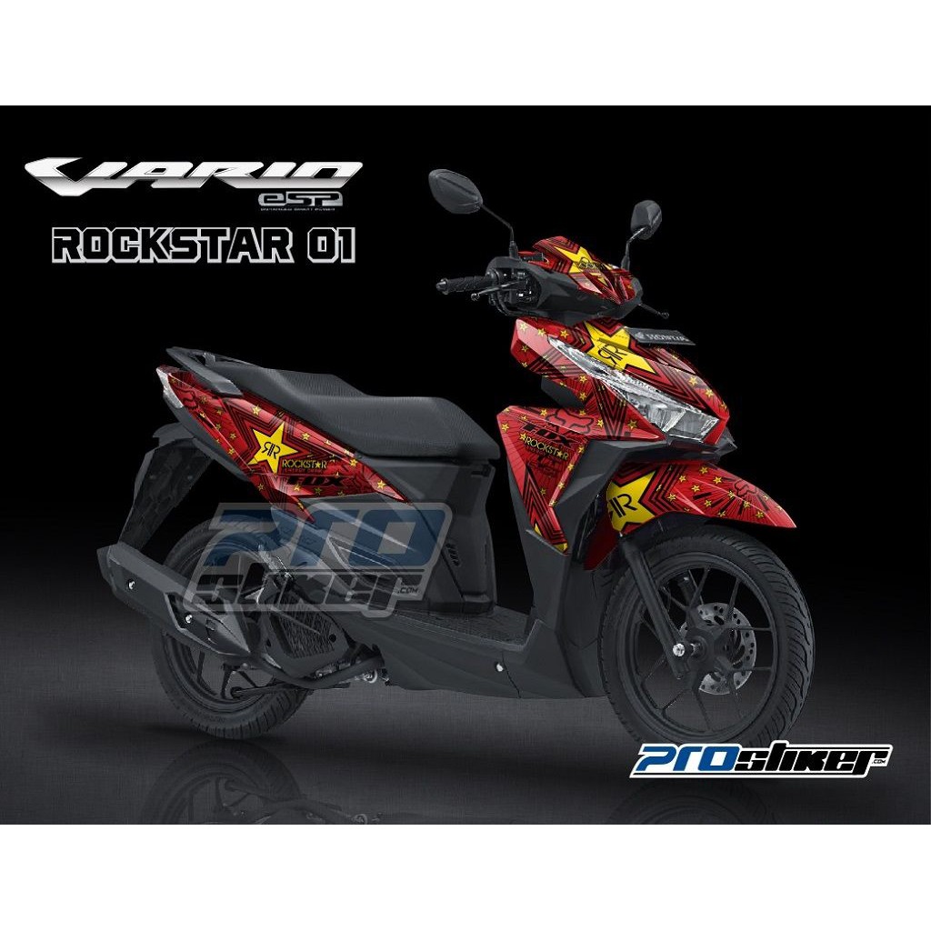 Jual Striping Vario 150 FI Gambar Grafis ROCKSTAR Modifikasi Prostiker Com SEMUA SIAP KIRIM Indonesia Shopee Indonesia