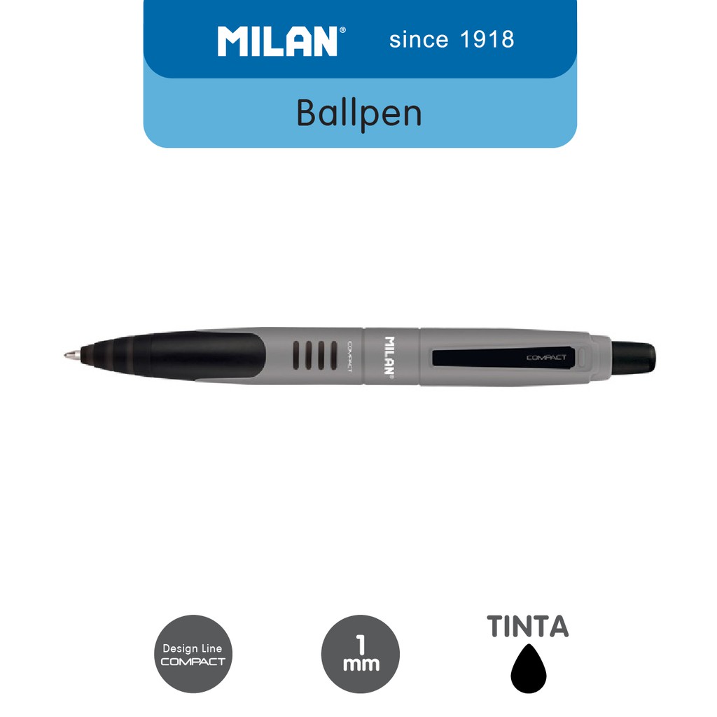

[Store] Milan Ballpen Black Compact 1mm (1 Pcs) #176568902