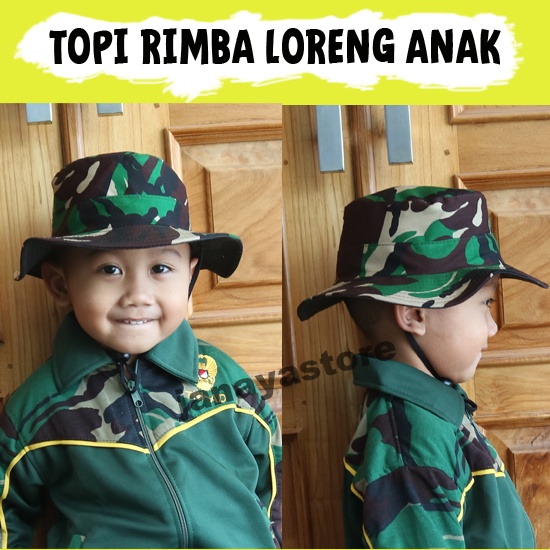 Topi Rimba Anak Topi Loreng Anak Topi RImba Loreng Anak Topi Mancing anak