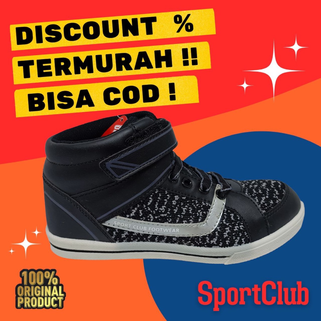 SPORT CLUB VENS/SEPATU SEKOLAH/SEPATU KREK/SEPATU VELCRO/SEPATU ANAK TK DAN SD/SEPATU TERBARU/SEPATU MURAH/SEPATU FORMAL/SEPATU TALI