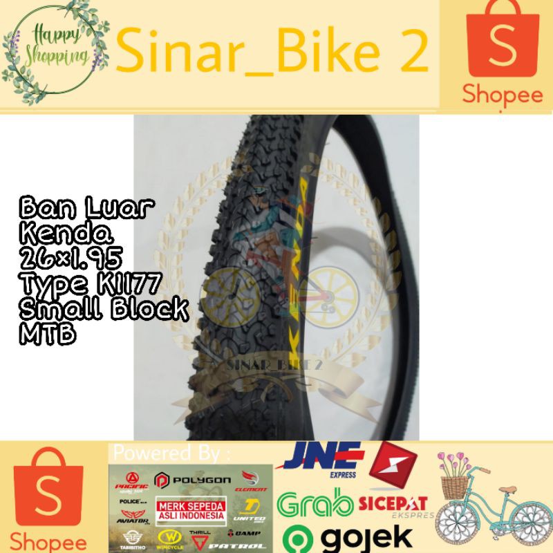 Ban Luar Kenda26×1.95 Type K1177 Small Block MTB