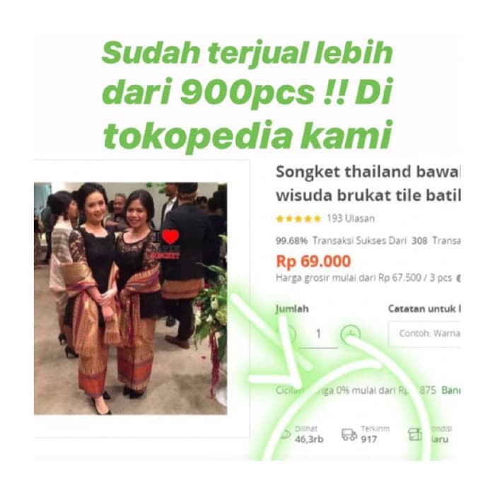 Setelan Rok Songket thailand bawahan rok kebaya wisuda brukat tile batiksongket Set