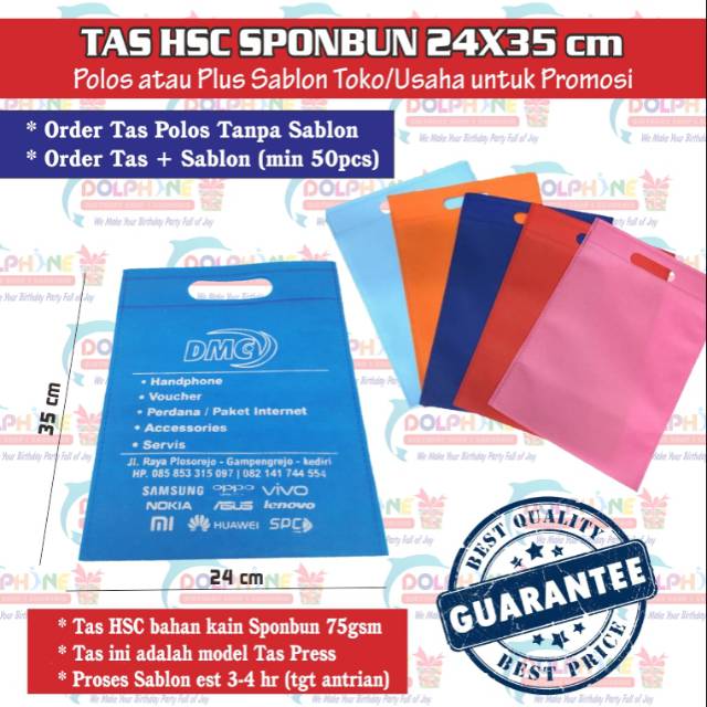 

TAS PROMOSI TOKO dan USAHA model Tas Oval HSC Sponbun Polos