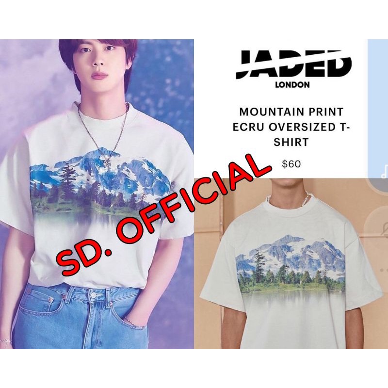 Kaos BTS JIN Sowoozo Mountain Sablon DTF