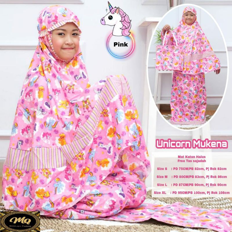 Mukena Anak - Mukena Anak Karakter - Free Tas Sajadah - Unicorn & Frozen Mukena