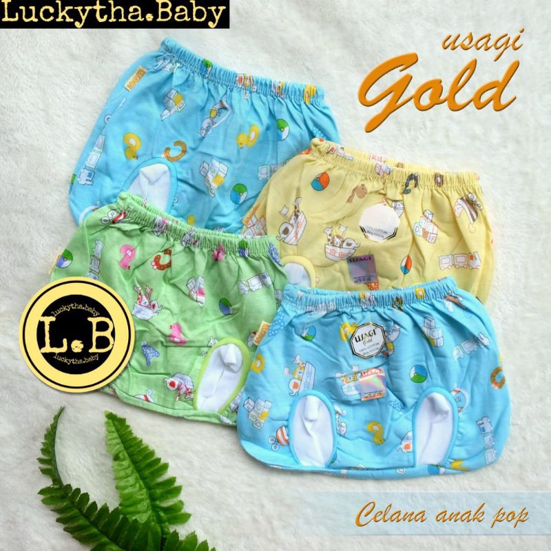 6 pc_ celana pop bayi USAGI GOLD,Usagi bintik,Usagi salur,Usagi kotak/ celana bayi new born