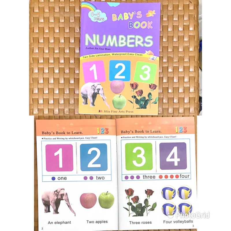 WIPE ANd CLEAN BOOKS BUKU ANAK NUMBERS BOOK BUKU 123 abc book animals book buku belajar anak