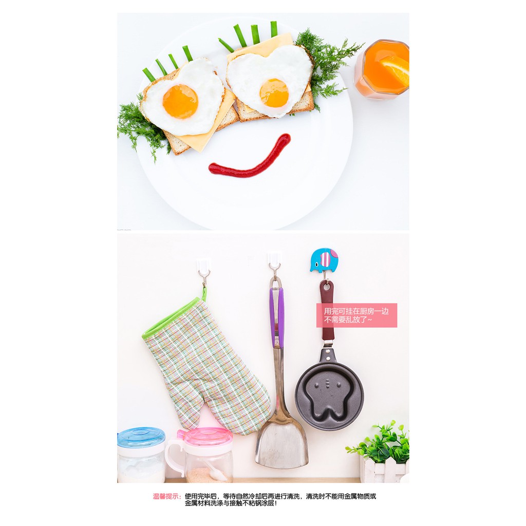 HOVELSHOP Mini Frying Pan Telur Mini Karakter Lucu Anti Lengket Alat Masak Lucu