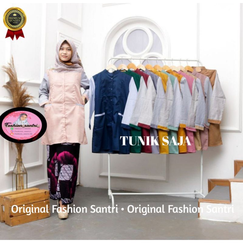 Tunik Santri Putri | atasan santriwati |baju santri|  baju Santri putri | seragam santri|  Tunik san