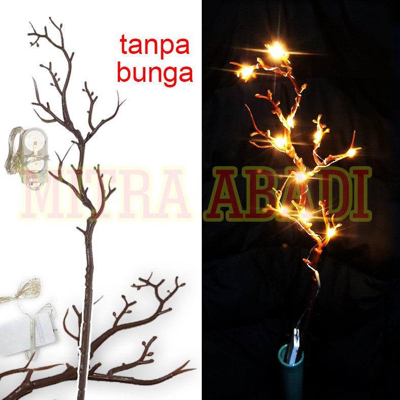 Dekorasi Vas Bunga / Ranting Pohon Lampu LED / Simulation Plum Blossom