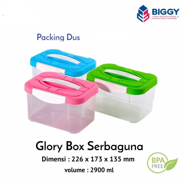 Mini Container Glory Box Serbaguna Kotak / Box Plastik / Lunch box Tempat Bekal / Tempat Beras Plastik / Tempat Mainan Anak