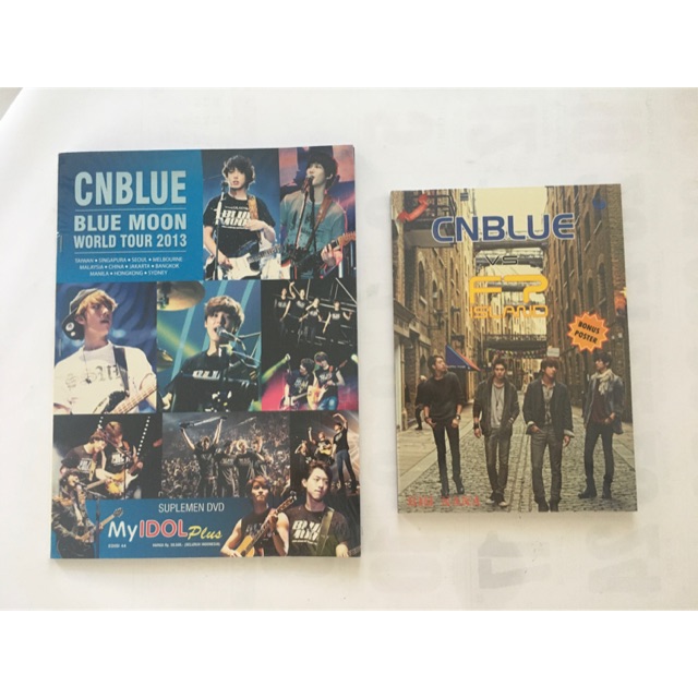 Buku majalah CNBlue blue moon world tour + dvd , buku CNBlue vs FT island