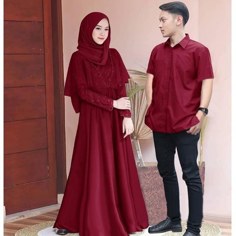 O2 Fashion / Couple Edeline Edward / bisa cod / couple muslim Model terbaru