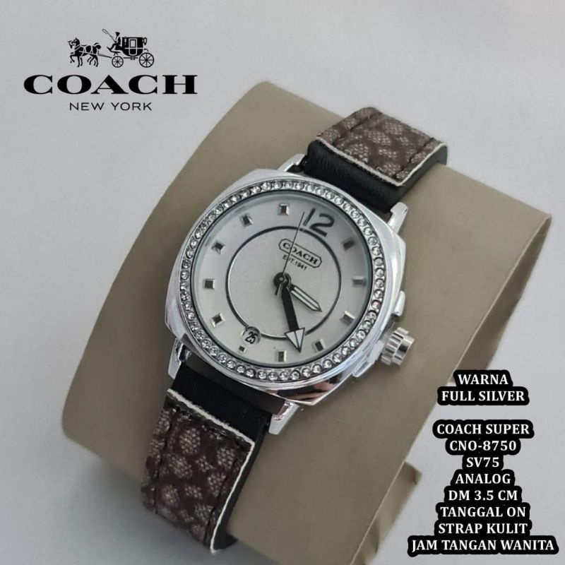 SUPER QUALITY COACH WANITA JAM TANGAN KULIT MATERIAL WOMEN STYLE BISNIS JAM TANGAN WANITA