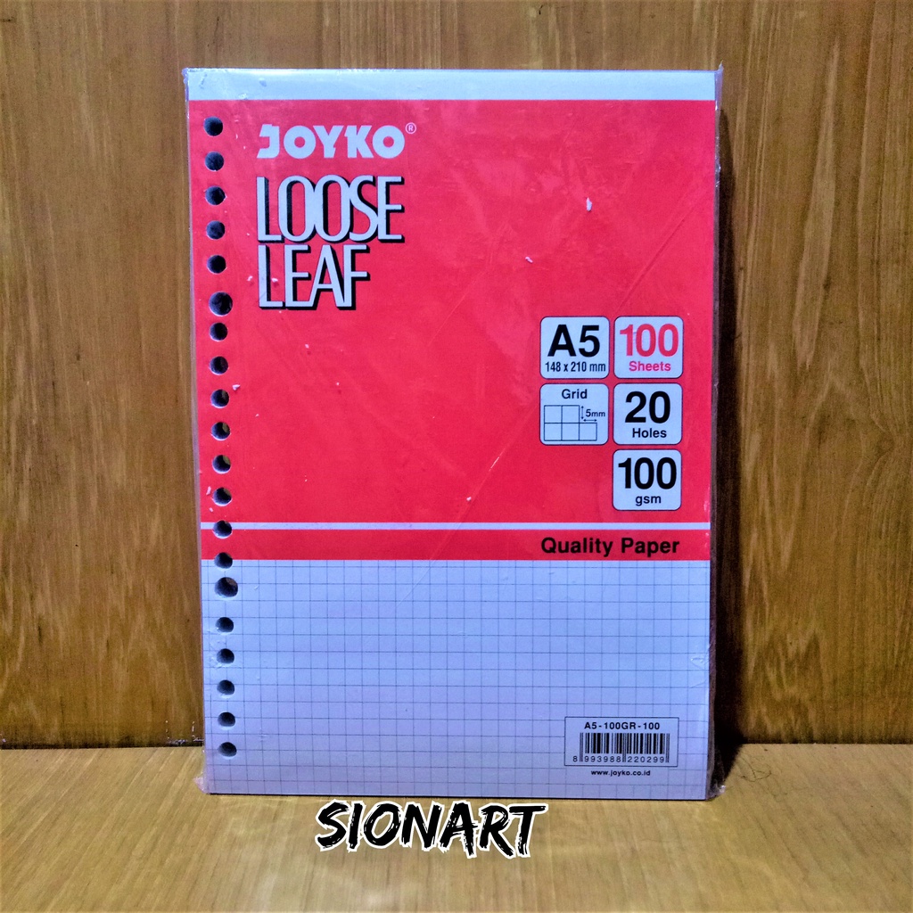 

JOYKO Loose Leaf A5 Grid 50 Sheets