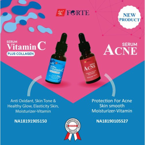 SYB FORTE ~ SERUM ACNE Pink BPOM ~ SERUM untuk  WAJAH BERJERAWAT