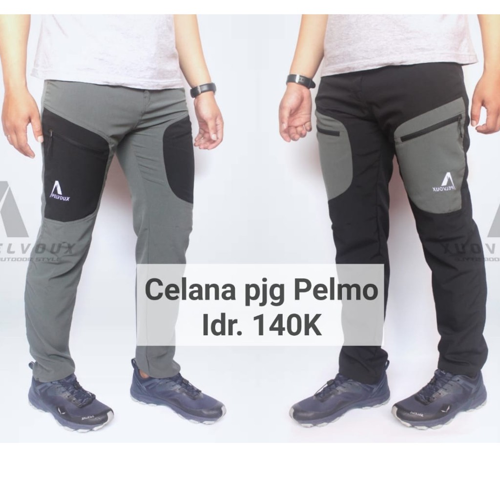 Celana Panjang Outdoor Gunung Merk Pelvoux Seri Pelmo Lawz Quickdry Cepat Kering Elastis Dry Fit