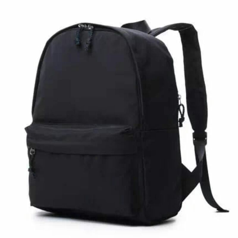 Tas Punggung Pria Warna Hitam - Tas Backpack Ransel Kerja Kuliah Traveling