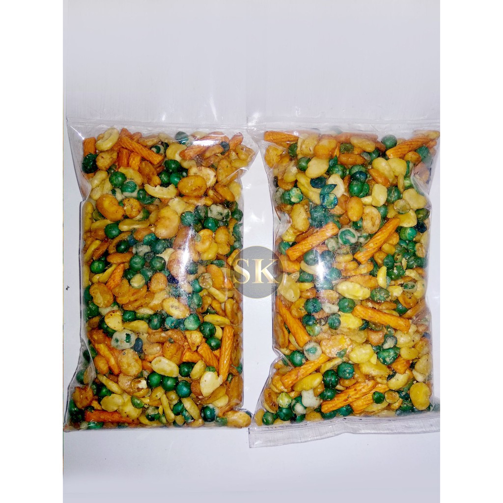 

Kacang Mix Pro Koro polong Hijau Tepung Pang Pang PR siap makan