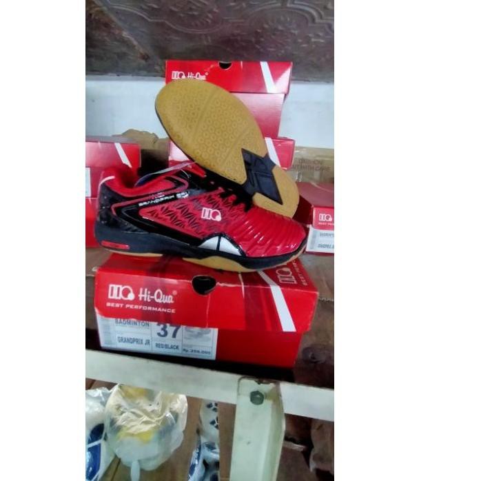 READY>> sepatu badminton hiqua grandprix junior obral ..,,..
