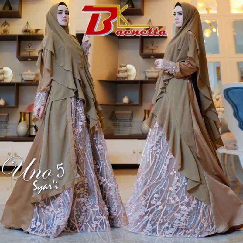 Uno5 gamis set syar'i original baenetta