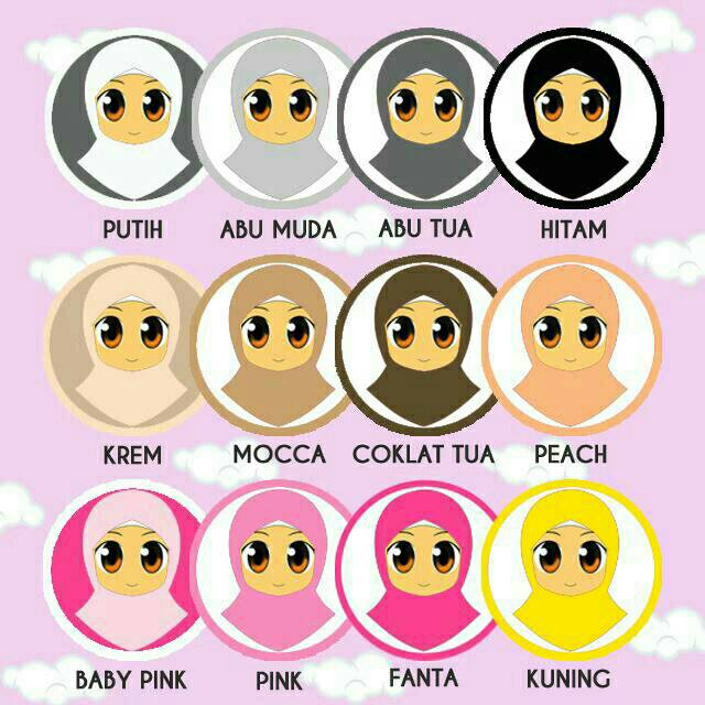 Jilbab instan pashmina instan pastan anak tinggal slup bahan kaos adem bukan merk HILZEA HULYA ya
