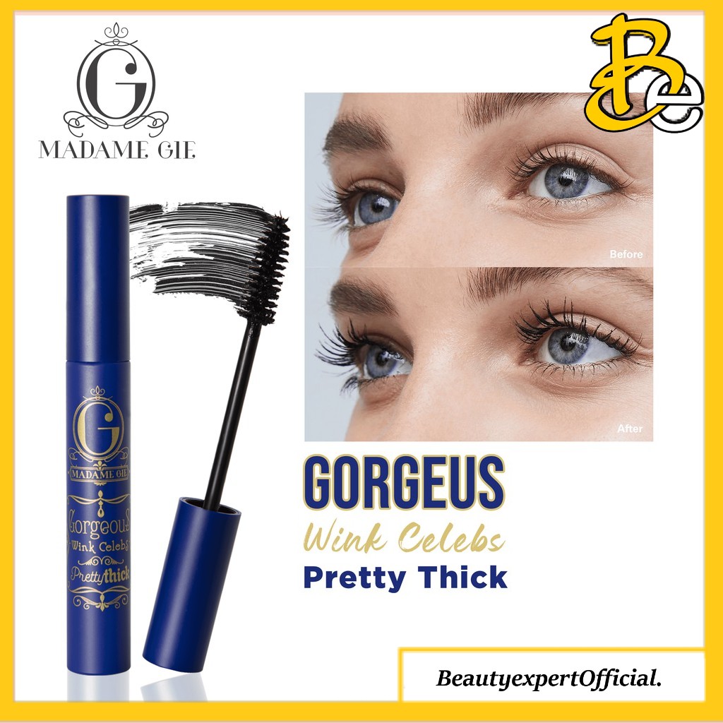 ⭐️ Beauty Expert ⭐️ Madame Gie Gorgeous Wink Celebs Pretty Thick - MakeUp Mascara Waterproof