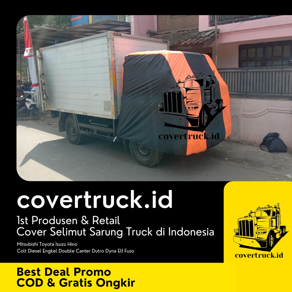 COVER SARUNG SELIMUT TRUK CANTER MITSUBISHI FUSO COLT DIESEL DOUBLE ENGKEL RAGASA