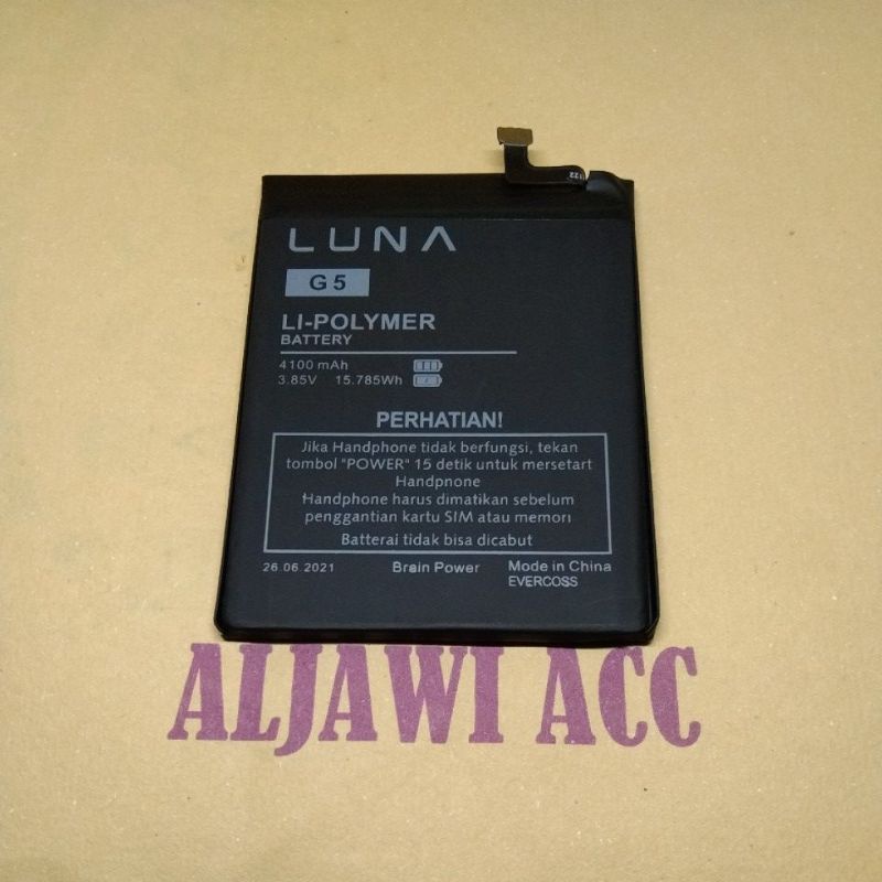 Baterai Batre Bt Battery Luna G5 / Luna X Pro Original Battery Hp