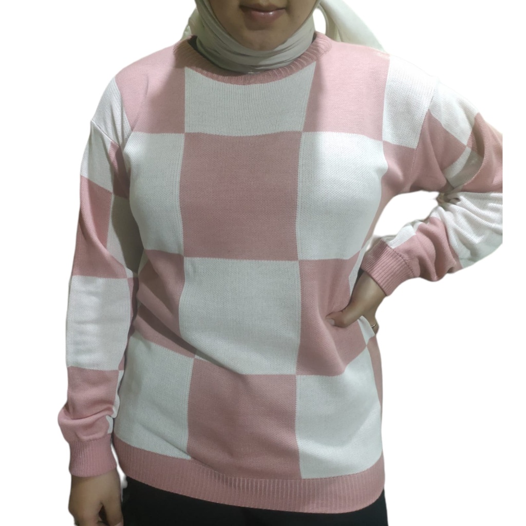 blouse rajut premium CHESS pasion wanita