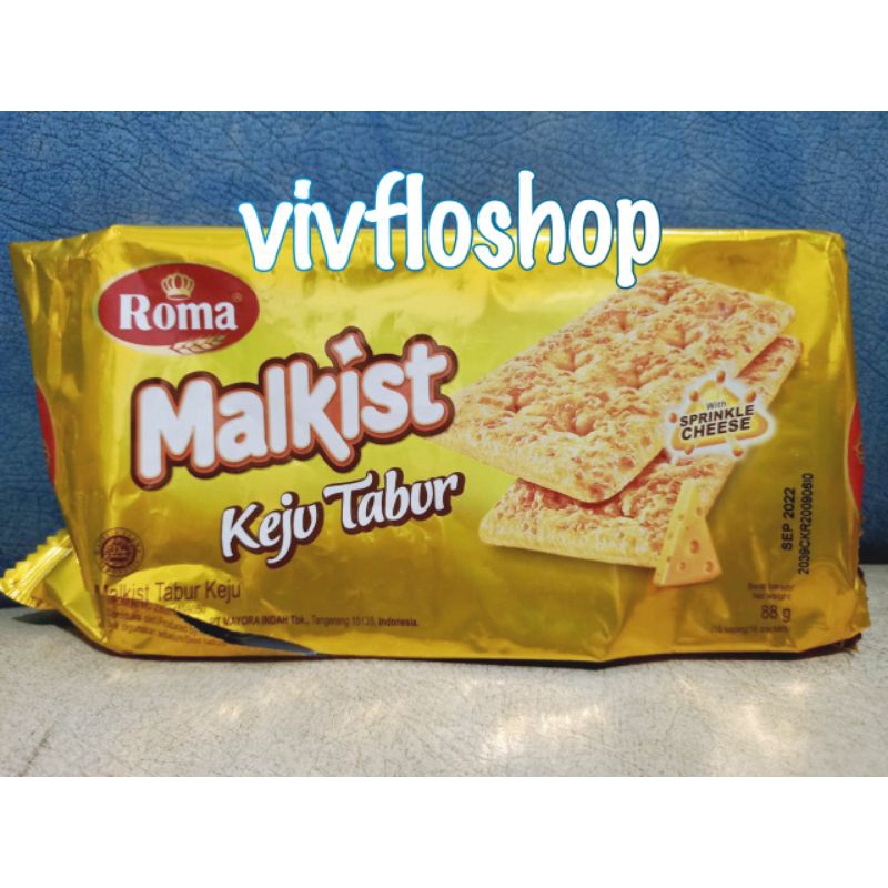Biskuit Roma Malkist Keju Tabur (88 gram)