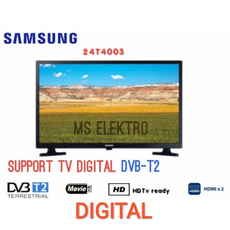 TV LED Samsung 24 inch Digital DVBT2 HD USB Movie 24T4003-24T4003 ( digital )