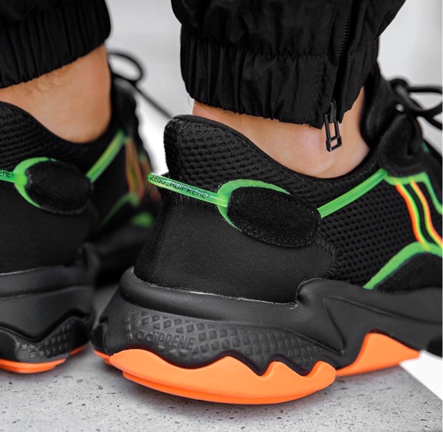 adidas ozweego black green orange