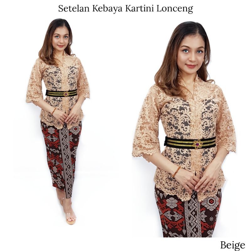 Setelan Kebaya Kartini Lace Lengan Lonceng